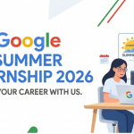vector image of three students discussing some project work , the concpet of Google Summer Internship
