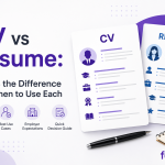 CV vs resume comparison showing key differences, best use cases, employer expectations and when to use each document.