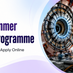 Foundit blog banner for the CERN Summer Student Programme featuring CERN's particle detector, researchers working in a laboratory, and the subtitle "Eligibility • Stipend • Apply Online" on a clean white background.